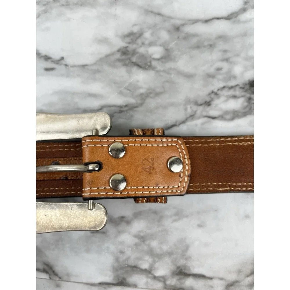 NOCONA‎ Men's Western Style Belt Basketweave Genuine Leather N24580153 Sz 42